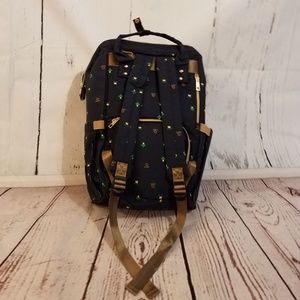 Waterproof backpack diaper bags
